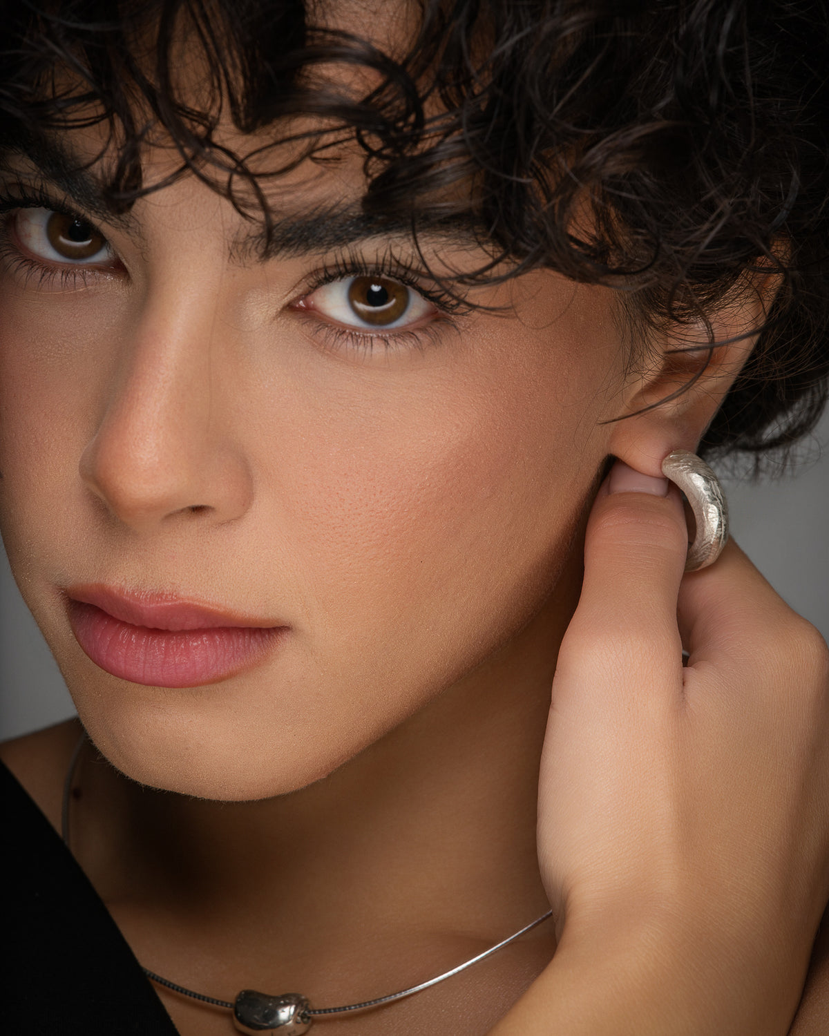 Rocky Hoop Earrings