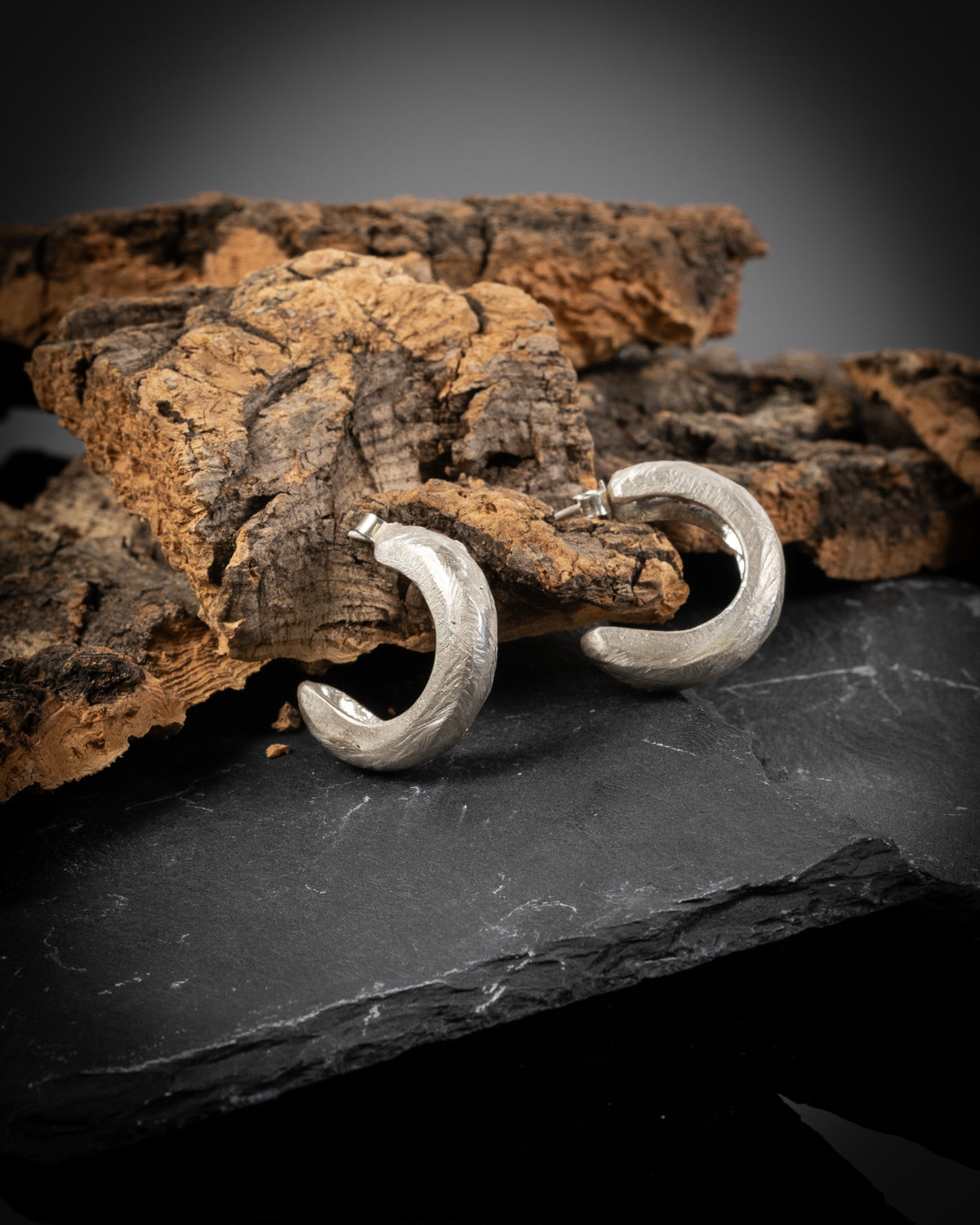 Rocky Hoop Earrings
