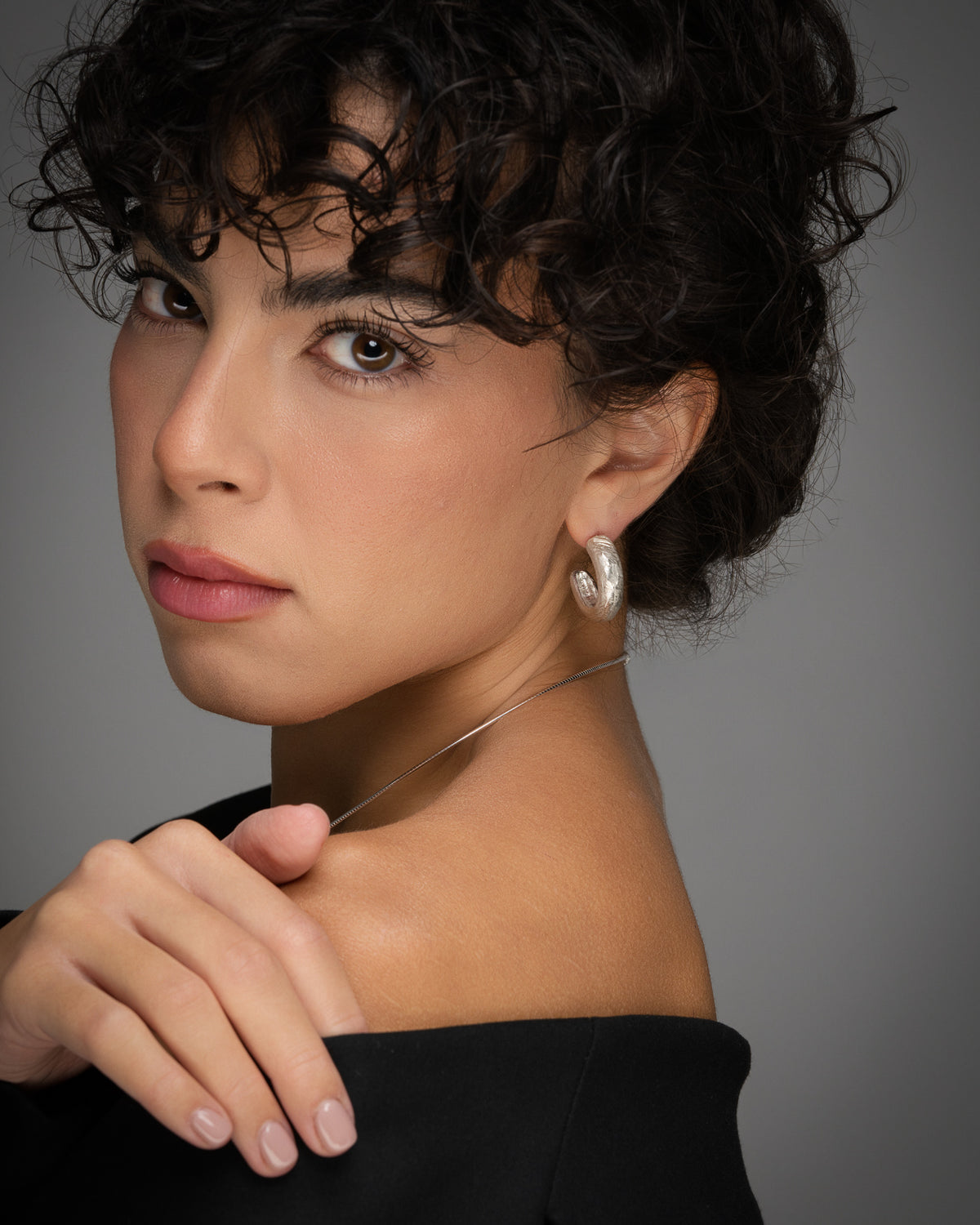 Rocky Hoop Earrings