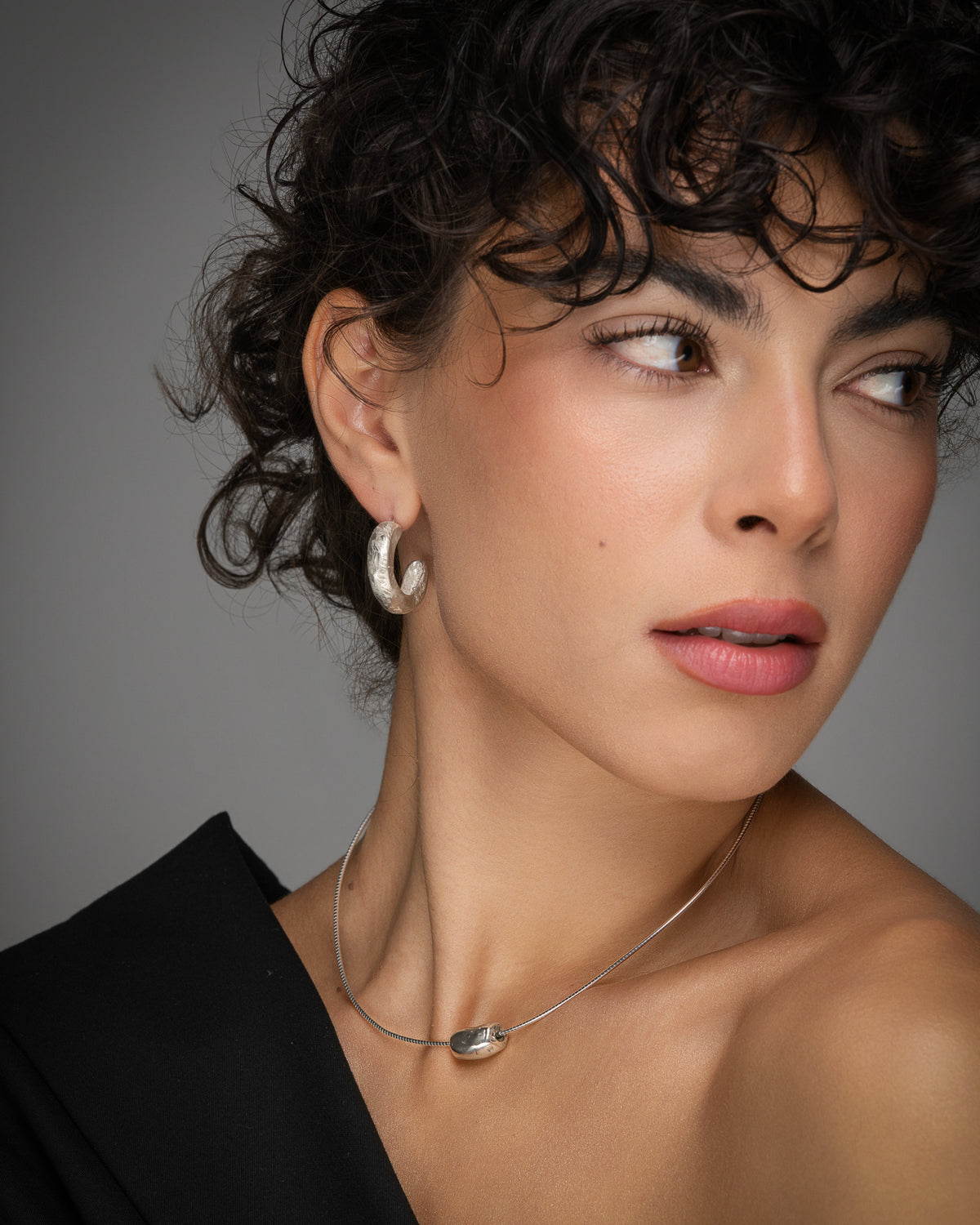 Rocky Hoop Earrings
